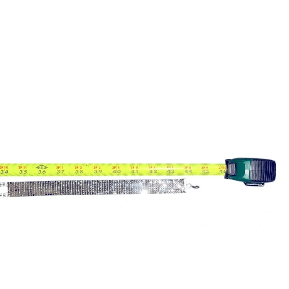 Rhinestone Sequin Chain Link Belt